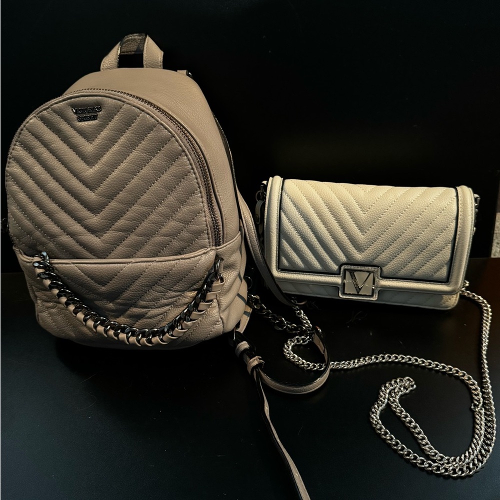 Victoria’s Secret mini backpack and purse
